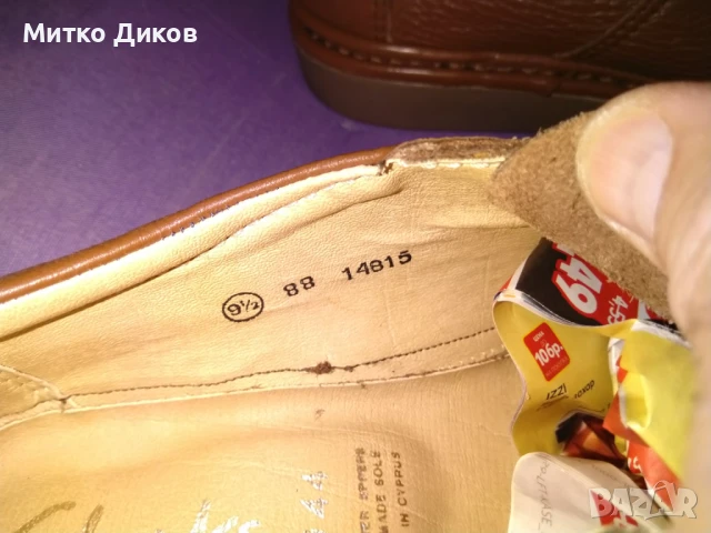Мъжки маркови обувки нови естествена кожа Clarks стелка 275мм реален размер №43, снимка 6 - Ежедневни обувки - 51080398