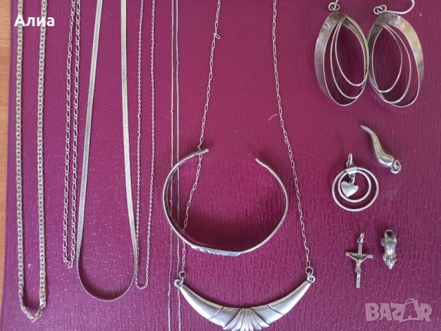 Сребърни верижки и висулки, снимка 3 - Колиета, медальони, синджири - 34675118