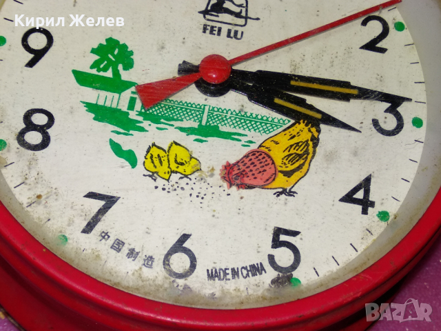 FEI LU MADE in CHINA FU SHENG Стар РЯДЪК КОЛЕКЦИОНЕРСКИ РЕТРО МЕХАНИЧЕН КИТАЙСКИ БУДИЛНИК 31872, снимка 17 - Антикварни и старинни предмети - 44549045