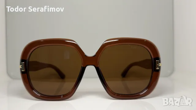 Слънчеви очила Tom Ford FT1052 / FT0930 (Nico) – Бели / Овърсайз, снимка 7 - Слънчеви и диоптрични очила - 55611682