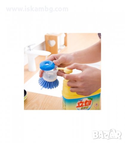 ДОМАКИНСКА ЧЕТКА ЗА МИЕНЕ С КОНТЕЙНЕР ЗА ПРЕПАРАТ - код 1993, снимка 2 - Аксесоари за кухня - 33966469