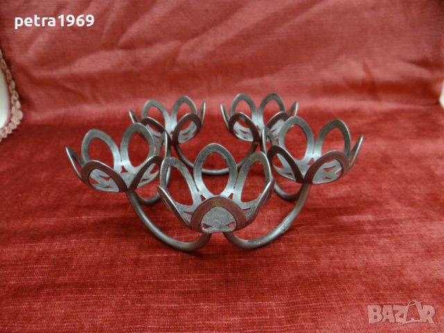Метален свещник , снимка 2 - Други - 40227686