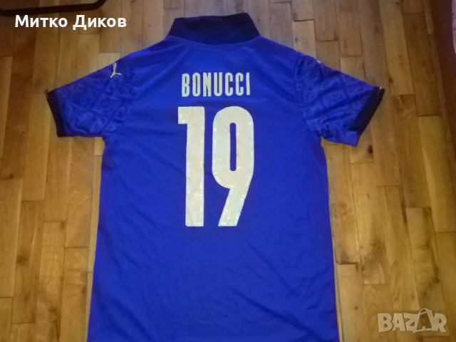 Италия футболна тениска Пума 2020г Пума №19 Леонардо Бонучи размер М, снимка 7 - Футбол - 51359322