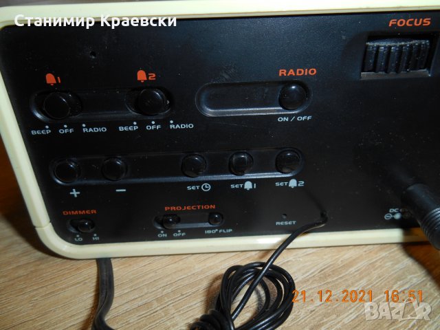 Oregon Scientific RRA320PN Radio Projection Alarm clock-2008, снимка 9 - Други - 35652413