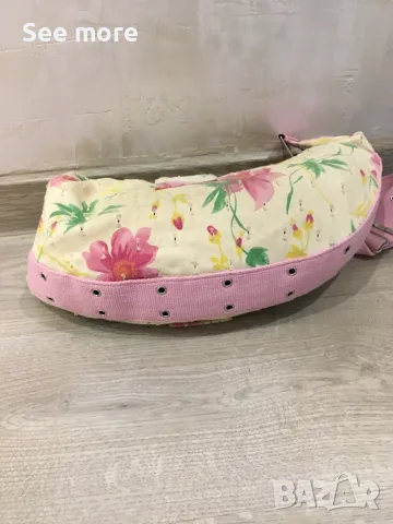 Vintage Dior Inspired Floral Denim чанта, снимка 5 - Чанти - 55955450