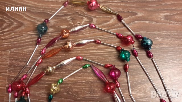 Стъклен новогодишен герлянд , снимка 2 - Колекции - 32199505