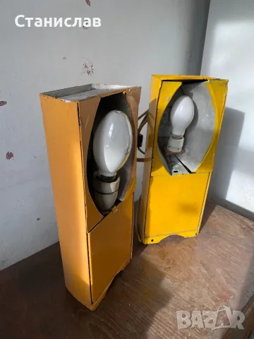 стари лампи, чехословакия, метални