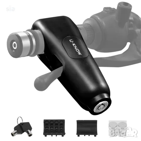 Аларма за мотор с катинар за ръчките на кормило, Заключващо устройство, 110db, снимка 5 - Аксесоари и консумативи - 48174988