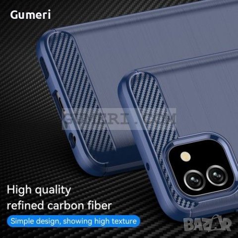 Samsung Galaxy A03 Противоударен Силиконов Гръб - Карбон, снимка 16 - Калъфи, кейсове - 36851055