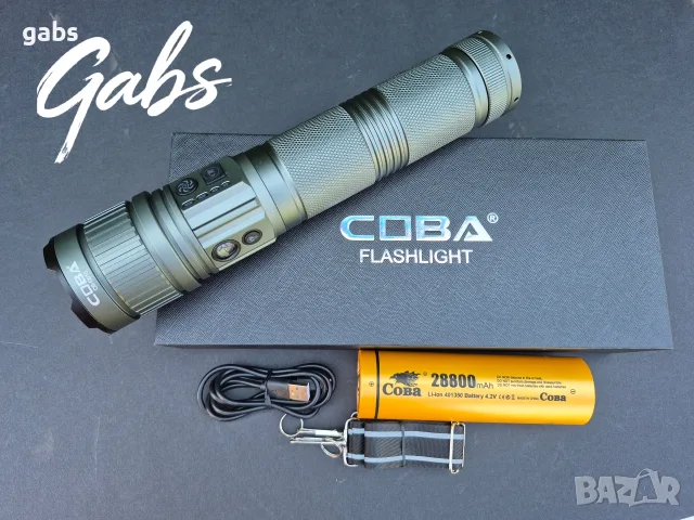 Мощен LED алуминиев фенер COBA CB-G910,TG WICK 3000m 3000м, снимка 3 - Екипировка - 55985185