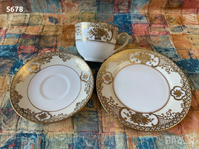 Троен сет за чай Noritake, снимка 5 - Антикварни и старинни предмети - 54295236