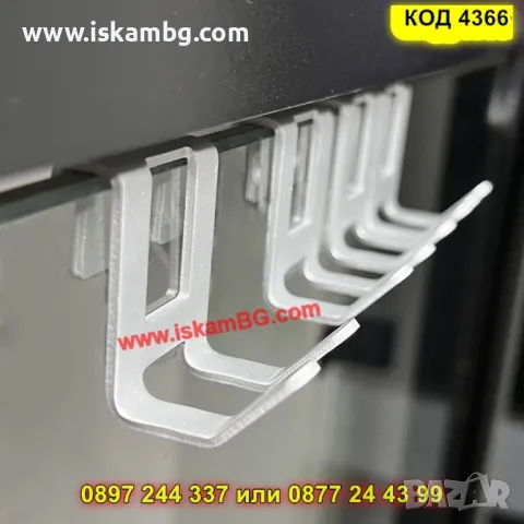 Алуминиева закачалка за душ кабина без пробиване, 1 брой - КОД 4366, снимка 10 - Други стоки за дома - 50196234