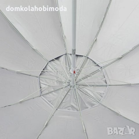 Ветроустойчив чадър с възможност за накланяне. 2,25м диаметър,Тръба 28/32мм, снимка 2 - Градински мебели, декорация  - 37197917