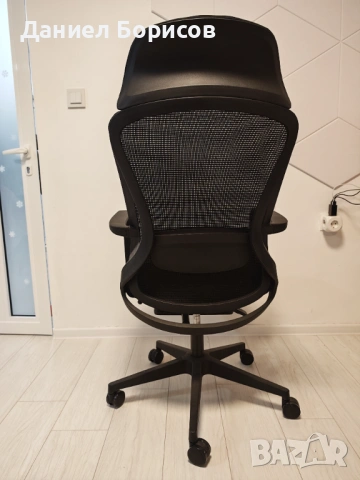 Директорски ергономичен стол RFG Enjoy HB – с Релакс функция и Поставка за крака (Черен), снимка 3 - Столове - 53214242