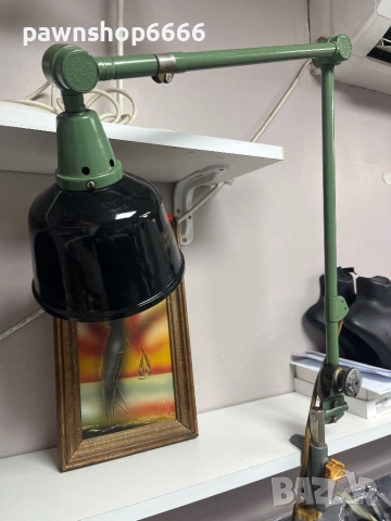 Работна лампа от 50-те години на миналия век от Кърт Фишер за Midgard, снимка 11 - Антикварни и старинни предмети - 52200589