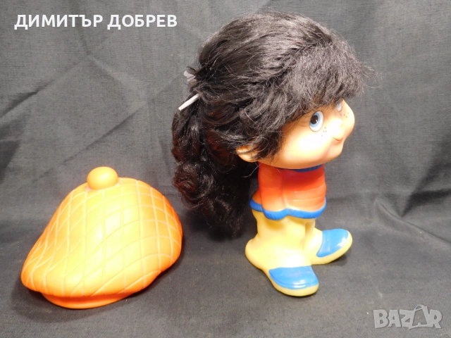 СТАРА РЕТРО СОЦ ГУМЕНА ИГРАЧКА КУКЛА ПРИЯТЕЛКАТА НА ХУЛИГАНА ЧОЧКО, снимка 6 - Колекции - 52061595