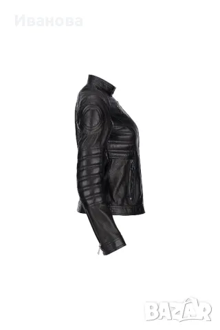 ROCKEDS Черна рокерия. Кожено яке висок клас. Байкърско, снимка 2 - Якета - 47721477