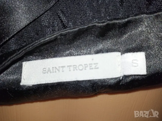 Saint Tropez S, M-Черна пола от дантела и сатен с подплата , снимка 4 - Поли - 47298503