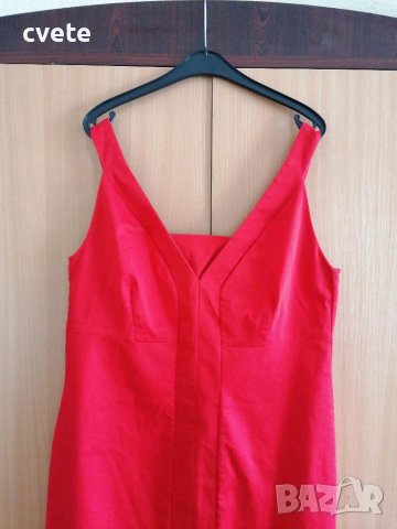 Червена дамска рокля, снимка 2 - Рокли - 37741002