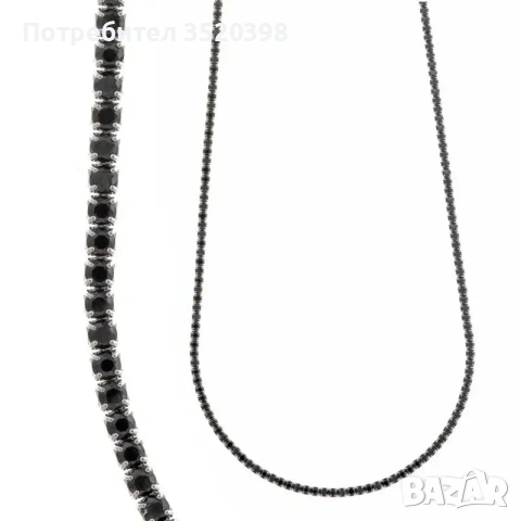 Тенис колие и гривна за глезен. , снимка 2 - Колиета, медальони, синджири - 53343773