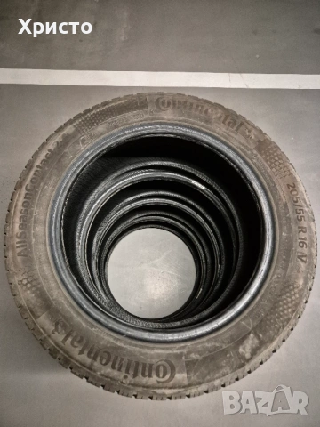 205/55/16 ПОЧТИ НОВИ 7.5мм ДОТ 4824 Continental AllSeasonContact 2 M+S, снимка 5 - Гуми и джанти - 54071307