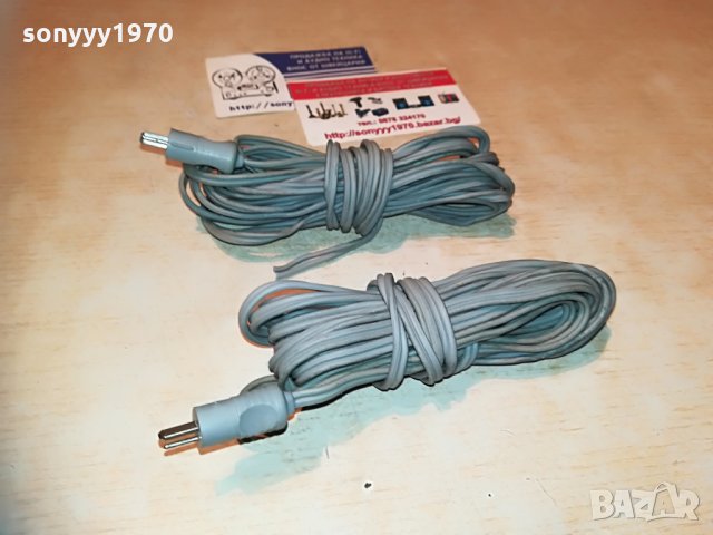 ЗАЯВЕНИ-КАБЕЛИ 2БР ЗА ТОНКОЛОНИ-СИВИ 2БР Х 4.5М, снимка 3 - Тонколони - 29775074