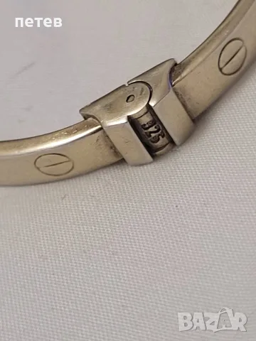 сребърна гривна Cartier.Cartier. сребърна гривна., снимка 13 - Антикварни и старинни предмети - 56075365