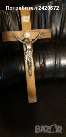 Кръст  с  разпятие, снимка 7 - Антикварни и старинни предмети - 37799098