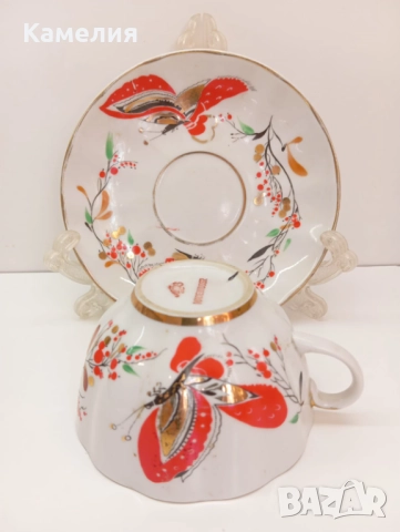 Руски порцелан , снимка 3 - Чаши - 52225266