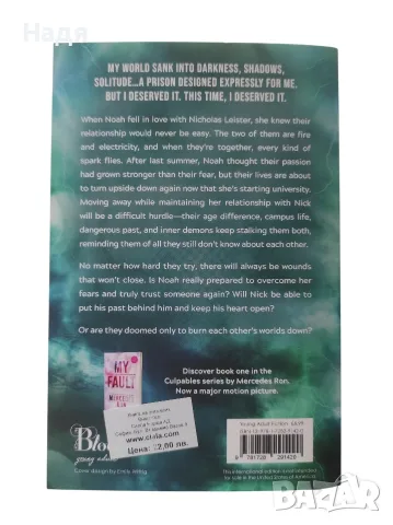 Книга на английски език- Your Fault- Mercedes Ron, снимка 2 - Художествена литература - 55830022