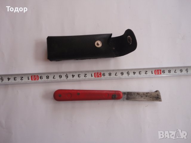 Български стар нож ножка за ашладисване 65 год , снимка 1 - Ножове - 40292045