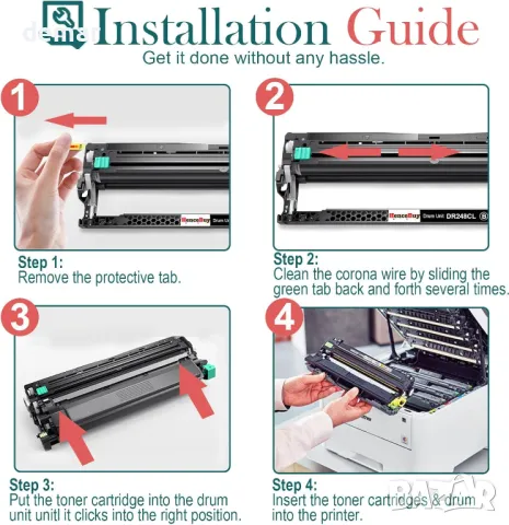HenceBuy DR248CL комплект барабани за Brother (4 броя), снимка 5 - Консумативи за принтери - 50423119