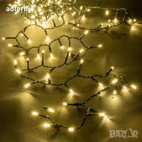  Декорация за дома - празнични звезди 500 ЛЕД лампички, топло бяло, с трафо -4% Ново, снимка 2 - Лед осветление - 34403652