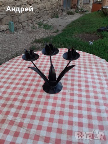 Стар свещник #3, снимка 3 - Други ценни предмети - 30023695