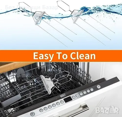 Нови Шишове за барбекю от неръждаема стомана 3-зъбни за перфектен грил, снимка 5 - Прибори за хранене, готвене и сервиране - 47654836