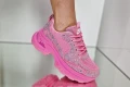 Nike Дамски Розови Маратонки С Кристали👟Дамски Спортни Обувки В Розов Цвят С Камъни Найк Код P686, снимка 2