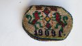 Старо дамско протмоне със стъклени мъниста 1909 година, снимка 1