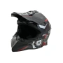 Мотокрос каска - Matt Black/Grey Red, снимка 1