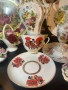 Lomonosov Imperial Porcelain Factory "Red Rooster" tea cup and saucer Код P1956, снимка 2