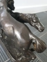 30см-4кг Mene статуетка-композиция/стара френска бронзова скулптура/фигура на коне, снимка 9