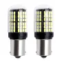 LED крушки 1156 BA15S P21W бели 12-24V 2 броя, снимка 2