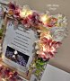 Персонализирана рамка с цветя и осветление - снимка и текст пожелание за Кръщене , снимка 6