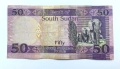 50 паунда Южен Судан Африканска банкнота 50 паунда 2017 Южен Судан , снимка 3