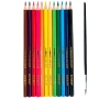 6020 Цветни акварелни моливи Kite Classic, 12 цвята с четка, снимка 2