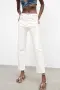 ZARA бели дънки от платен деним, снимка 1
