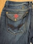 $229 Мъжки дънки Robin's Jean Mens Blue Denim Sz 38 W L 34 Red Cross Croco Made In USA street wear, снимка 11