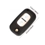Кутийка за ключ изкачащо острие с 2 бутона за Renault Clio, Kangoo, Master, Modus, Twingo, HU83, снимка 5