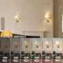 Смарт LED аплик за стена на батерия 10000 mAh с дистанционно, 3 цветни температури и димиране, 1, снимка 5