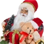 Коледна реалистична фигура Дядо Коледа в чувал с подаръци, снимка 2