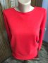 Червена блуза с фини камъчета, снимка 1 - Блузи с дълъг ръкав и пуловери - 37899439